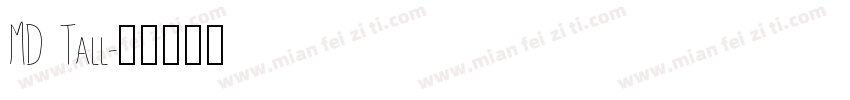 MD Tall字体转换